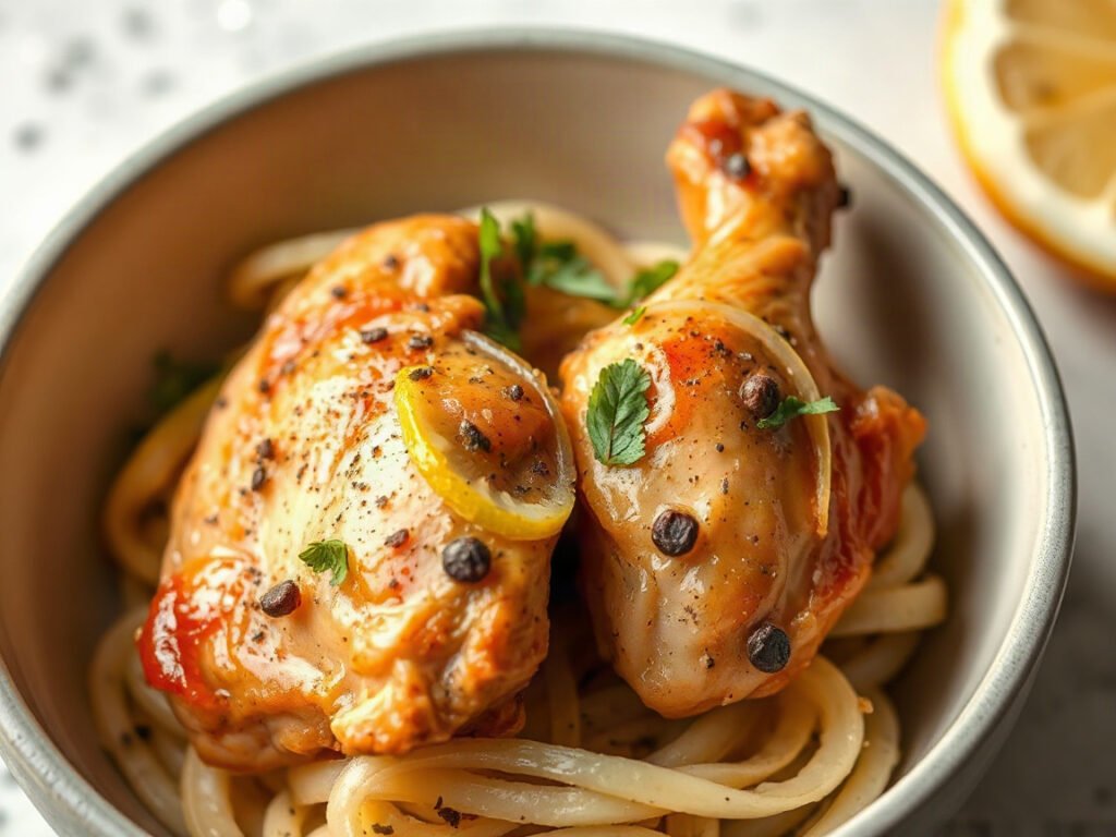 Air Fryer Chicken Thighs, fully cooked and ready to serve for two