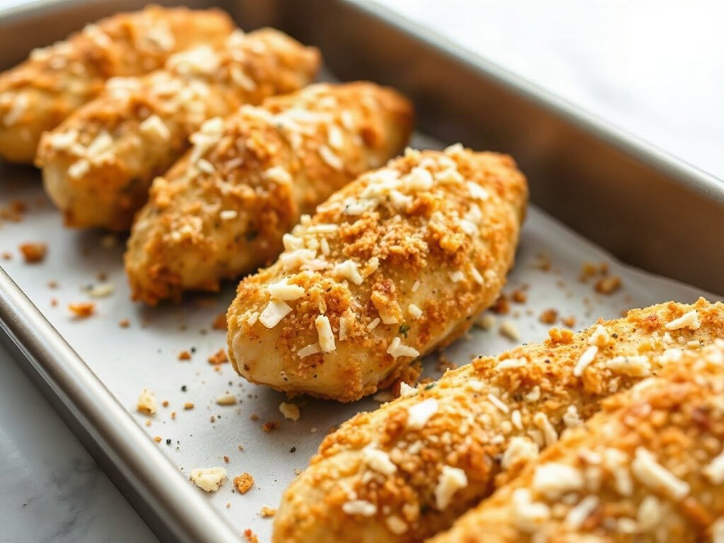 Baked Chicken Fingers, fully cooked and ready to serve for two