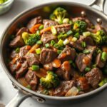 Beef and Broccoli Freezer Meal for Two (Make-Ahead Stir-Fry Kit) 6 Beef and Broccoli Freezer Meal, fully cooked and ready to serve for two