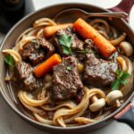 Beef Bourguignon for Two (Small-Batch Red Wine Beef Braise) 6 Beef Bourguignon for Two (Small-Batch Red Wine Beef Braise), fully cooked and ready to serve for two