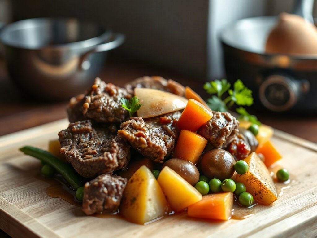 Home 5 Beef Stew, fully cooked and ready to serve for two