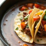 Birria Tacos for Two (Crispy Quesabirria with Consommé) 6 Birria Tacos, fully cooked and ready to serve for two