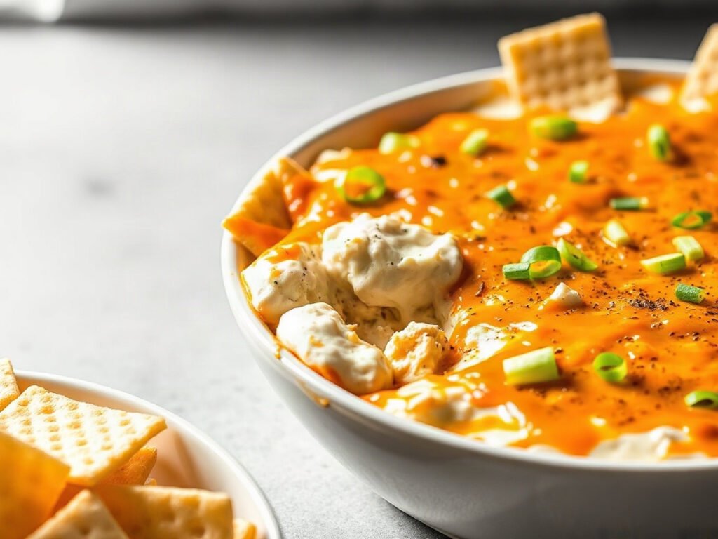 Buffalo Chicken Dip, fully cooked and ready to serve for two
