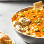 Buffalo Chicken Dip, fully cooked and ready to serve for two