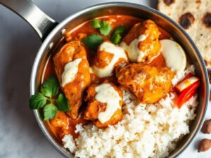 Butter Chicken, fully cooked and ready to serve for two
