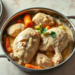 Chicken and Dumplings for Two (One Skillet, Fluffy Dumplings) 6 Chicken and Dumplings, fully cooked and ready to serve for two