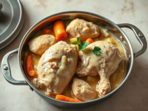 Chicken and Dumplings, fully cooked and ready to serve for two