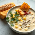 Chicken Corn Chowder, fully cooked and ready to serve for two