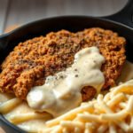 Chicken Fried Steak for Two (Crispy, with Easy Pan Gravy) 6 Chicken Fried Steak, fully cooked and ready to serve for two