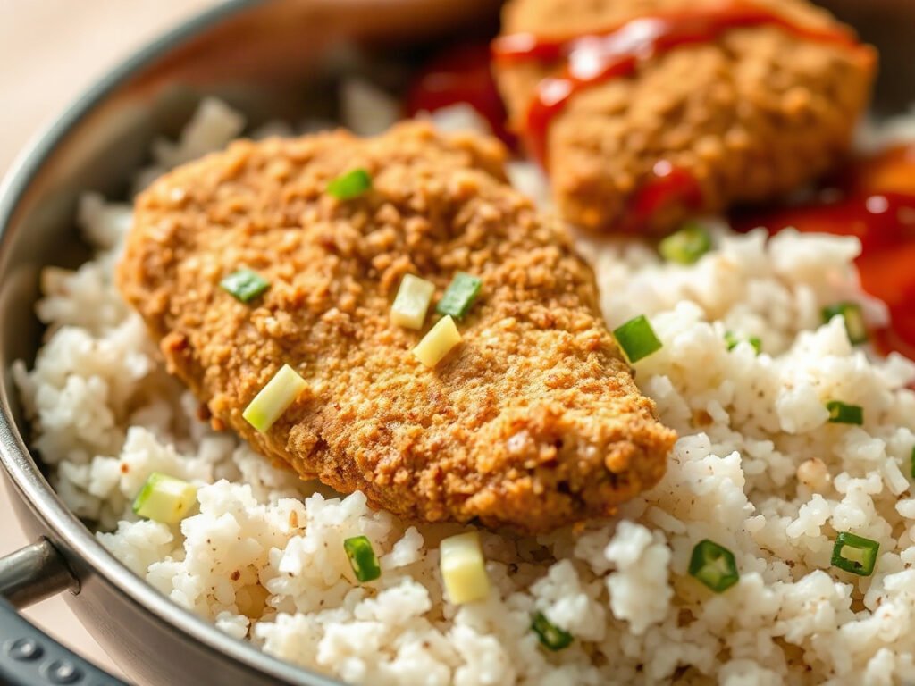 Chicken Katsu, fully cooked and ready to serve for two
