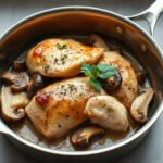 Chicken Marsala for Two (Creamy Mushroom Skillet) 6 Chicken Marsala, fully cooked and ready to serve for two