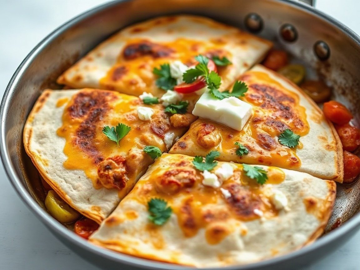 Chicken Quesadillas for Two (Easy Skillet Quesadillas)