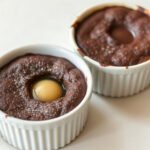 Chocolate Lava Cake for 2 (Easy Molten Cakes in Ramekins) 6 Chocolate Lava Cake, fully cooked and ready to serve for two