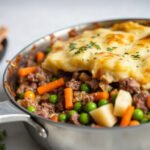 Cottage Pie with Leftover Roast Beef, fully cooked and ready to serve for two