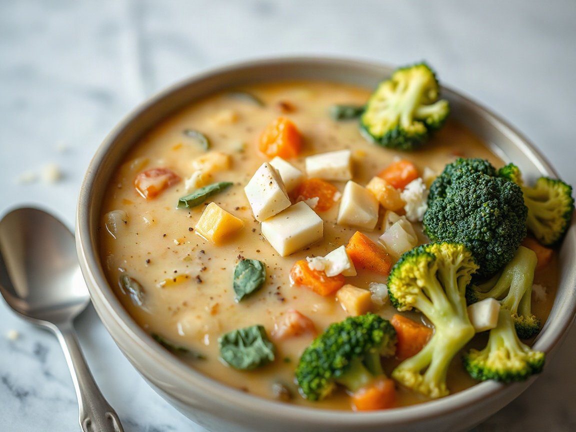 Freezer Broccoli Cheddar Soup for Two (Make-Ahead, Freezer-Friendly)