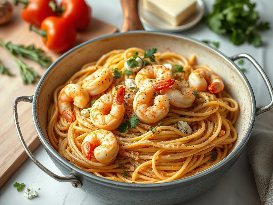 Garlic Shrimp Pasta for Two (Easy Weeknight Shrimp Pasta)