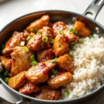 General Tso's Chicken, fully cooked and ready to serve for two