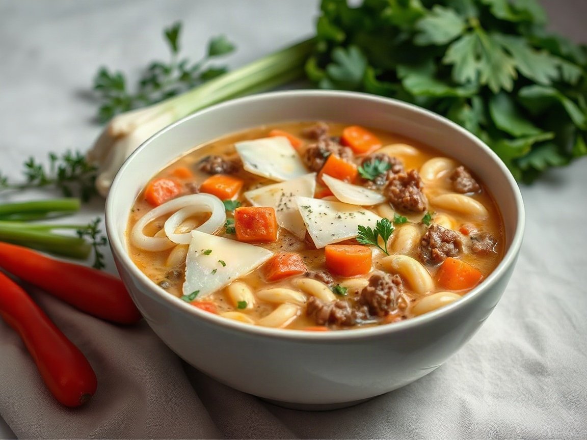 Italian Wedding Soup for Two (Small Pot, Mini Meatballs)