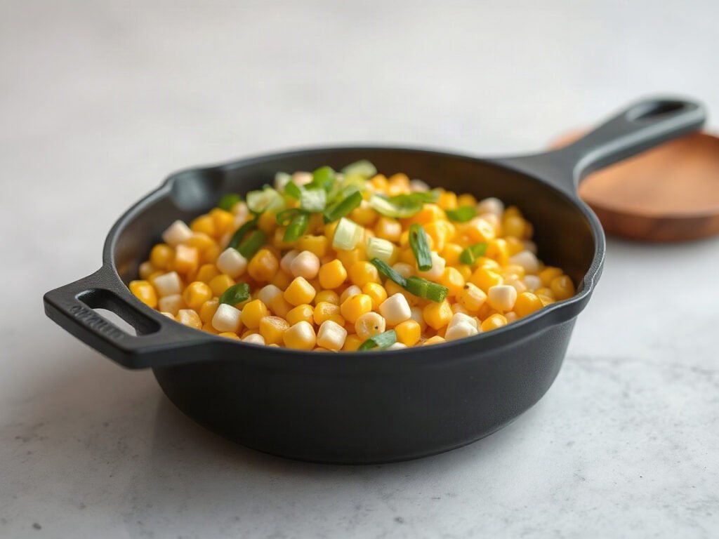 Korean Corn Cheese, fully cooked and ready to serve for two