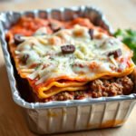 Lasagna Freezer Meal for Two (Small Loaf Pan Lasagna) 6 Freezer Lasagna, fully cooked and ready to serve for two