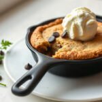 Mini Skillet Cookie for Two (Warm Chocolate Chip Cookie) 6 Mini Skillet Cookie, fully cooked and ready to serve for two