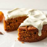 Pumpkin Cake with Cream Cheese Frosting for Two (6-Inch) 6 Pumpkin Cake with Cream Cheese Frosting, fully cooked and ready to serve for two