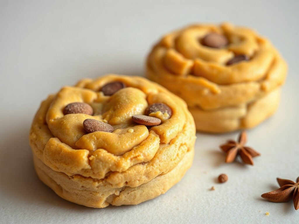 Pumpkin Cheesecake Cookies, fully cooked and ready to serve for two