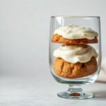 Pumpkin Cookies with Cream Cheese Frosting, fully cooked and ready to serve for two