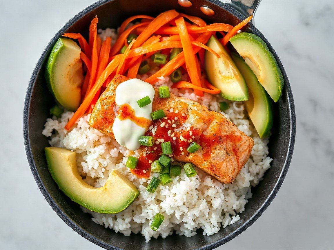 Salmon Bowls for Two (Honey Soy Salmon Bites)