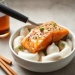 Ginger Soy Salmon Freezer Meal for Two 6 Ginger Soy Salmon Freezer Meal, fully cooked and ready to serve for two
