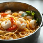 Shrimp Scampi for Two (Linguine, No Wine Needed) 6 Shrimp Scampi for Two (with Linguine, No Wine), fully cooked and ready to serve for two