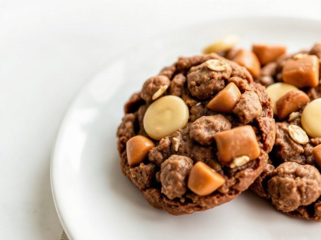 Small Batch No-Bake Cookies, fully cooked and ready to serve for two