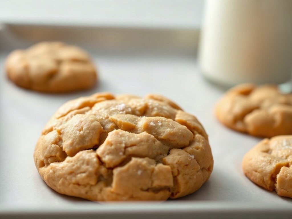 Small Batch Peanut Butter Cookies, fully cooked and ready to serve for two
