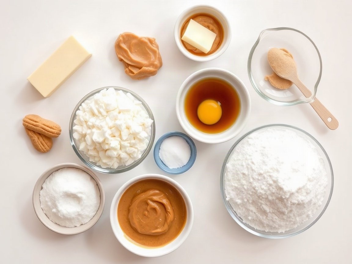 Small Batch Peanut Butter Cookies (8 Soft, Chewy Cookies) 4 Ingredients for Small Batch Peanut Butter Cookies: unsalted butter, creamy peanut butter, light brown sugar, granulated sugar, egg yolk, vanilla extract, all-purpose flour, baking soda, salt and granulated sugar for rolling