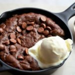 Small Skillet Brownie for Two (6-Inch Cast Iron) 6 Small Skillet Brownie for Two (6-Inch Cast Iron), fully cooked and ready to serve for two