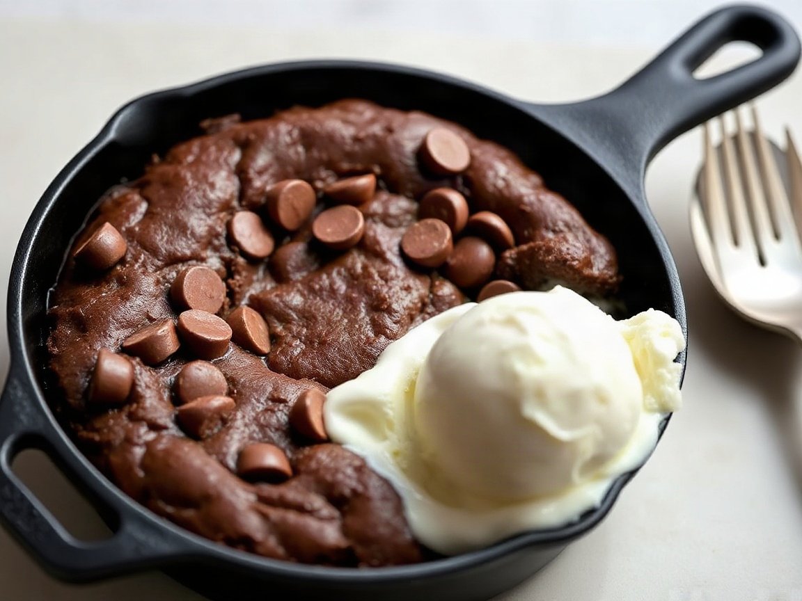 Small Skillet Brownie for Two (6-Inch Cast Iron)