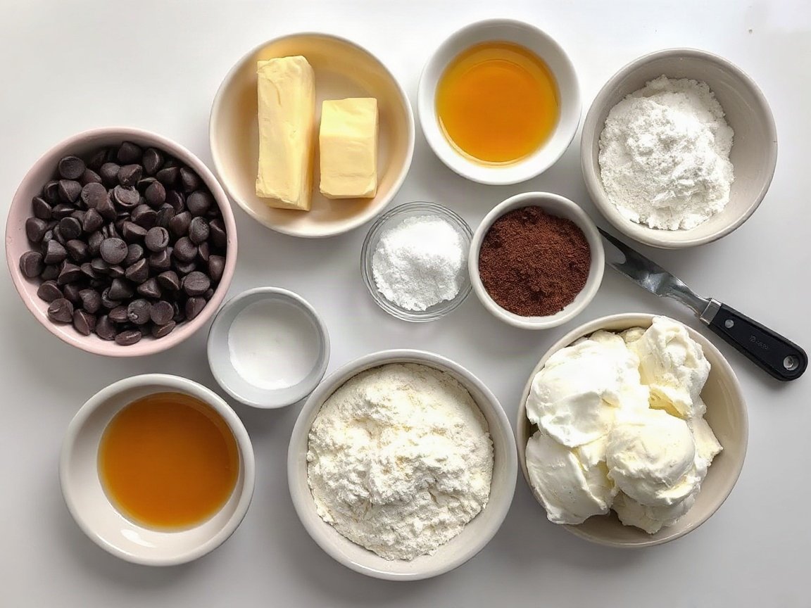 Small Skillet Brownie for Two (6-Inch Cast Iron) 4 Ingredients for Small Skillet Brownie for Two (6-Inch Cast Iron): unsalted butter, semisweet chocolate chips, granulated sugar, egg, vanilla extract, all-purpose flour, cocoa powder, salt and vanilla ice cream