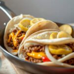 Smash Burger Tacos for Two (Crispy Skillet Tacos) 6 Smash Burger Tacos, fully cooked and ready to serve for two