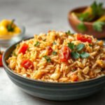 Spanish Rice for Two (Easy Stovetop Tomato Rice) 6 Spanish Rice for Two (Easy Stovetop Tomato Rice), fully cooked and ready to serve for two