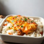 Stick of Butter Chicken and Rice, fully cooked and ready to serve for two