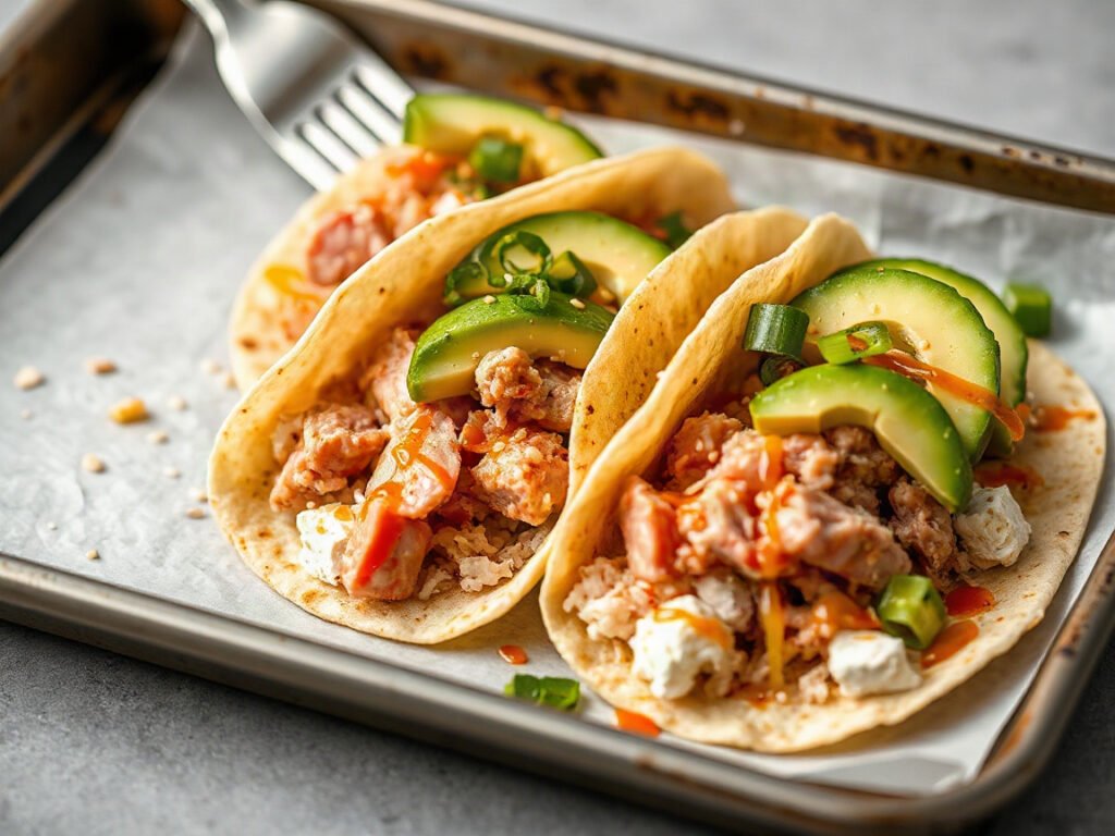 Sushi Tacos, fully cooked and ready to serve for two